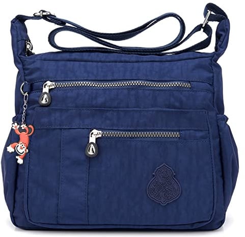 Foino Umhängetasche Damen Schultertasche Leichter Sporttasche Messenger Bag Kuriertasche Wasserdicht Taschen Mode Reisetasche Lässige