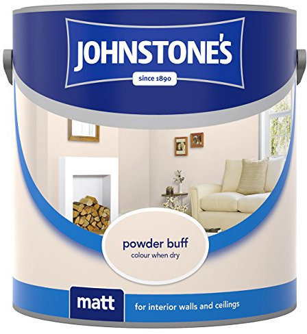 Johnstone's 308658 2.5 Litre Matt Emulsion Paint - Powder Buff