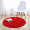 Fouriding Einfarbig Rund Teppich weicher Kurzflor Teppiche fürs Wohnzimmer, Esszimmer, Kinderzimmer, Schlafzimmer und die Küche geeignet Rot 60cm