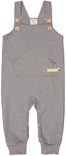 loud + proud Unisex Baby aus Bio Baumwolle, Gots Zertifiziert Latzhose, Grau (Grey Gr), 98-104 EU