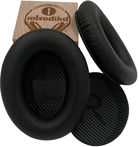 misodiko Ohrpolster – für Bose Quiet Comfort 35 (QC35) und QuietComfort 35 II (QC35 II), Kopfhörer-Reparaturteile, Ohrpolster, Cup-Kissenbezug (schwarz)