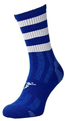 Precision Sports Socks Mid Pro Hooped Royal/White 7-11