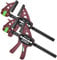 2 x Piher Quick Extra Einhand-Zwinge Schraub-Zwinge 45 cm Schnell Spanner Spreiz Klemme