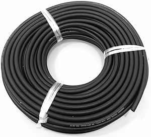 6mm ID Rubber Braided Fuel Hose - 1 Metre Line Pipe for Unleaded Petrol, Diesel Oil, and Water - Versatile Garden Hose Pipe, Flexible and Durable