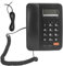 Plyisty Téléphone Numérique placé sur Le Bureau pour Les séniors, Téléphone Fixe Filaire avec répondeur, système Double FSK/DTMF, LED à 5 Niveaux, 24 sonneries à Choix pour Domicile