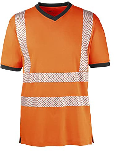 Warnschutz T-Shirt leuchtorange/grau Lager