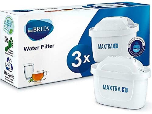 London Luxury BRITA MAXTRA + Replacement Water Filter Cartridges , Compatible with All BRITA Jugs - Reduce Chlorine , Limescale and Impurities for Great Taste - Pack of 2, Blue