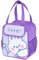 Kawaii - Lonchera para niñas, con aislamiento, lindas bolsas de almuerzo para mujeres, lonchera aislada para niños (morado)