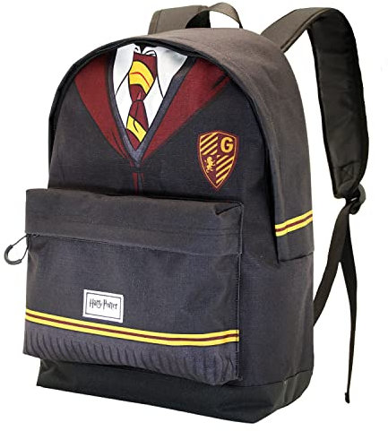 Harry Potter Uniform-Mochila ECO 2.0, Negro, 32 x 44 cm, Capacidad 22.5 L