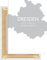 Hochwertiger Premium Druck Dresden #5 Umriss Koordinaten | Keilrahmen | 50x50cm, Original, 320g Canvas matt, Premiumfarben | Deko für Deine Wand | Minimalistisch, Modern, Stylisch | Schwarz Weiß