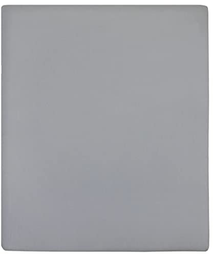 vidaXL Spannbettlaken Spannbetttuch Bettwäsche Betttuch Bettlaken Spannlaken Laken Spannleintuch für Doppelbett Jersey Grau 140x200cm Baumwolle