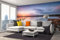 Vlies Fototapete SONNENUNTERGANG IN CORNWALL 375 x 250 cm (inkl. Kleister) - Vlies Tapete, Wandtapete, Wandbilder - Tapete für Wohnzimmer Schlafzimmer, Büro, Küche - Montagefertig
