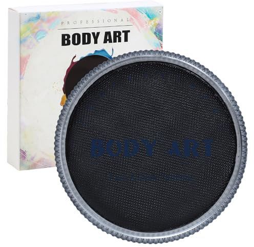 MOEMOE BABY Kinderschminke Set, Wasserbasis Gesichts- und Körperfarben für Kinder Erwachsene, Schminkfarbe für Paty Halloween Schwarz