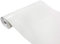 DecoMeister Vinilo Papel Adhesivo Imitacion de Cuero Blanco Para Muebles Autoadhesivo Lámina Decorativa Para Cocina Pared Armario Para Forrar Pelicula En Rollo 45 x 1500 cm