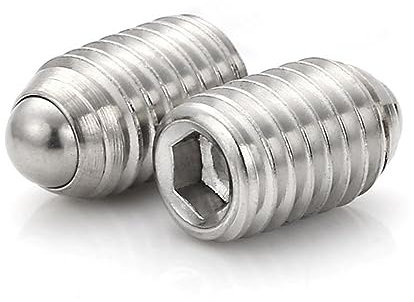 M4 Kugelstößel Gewinde Innensechskant Kugel Federnde Druckstücke Edelstahl 40 stück (M4 x 6 mm)