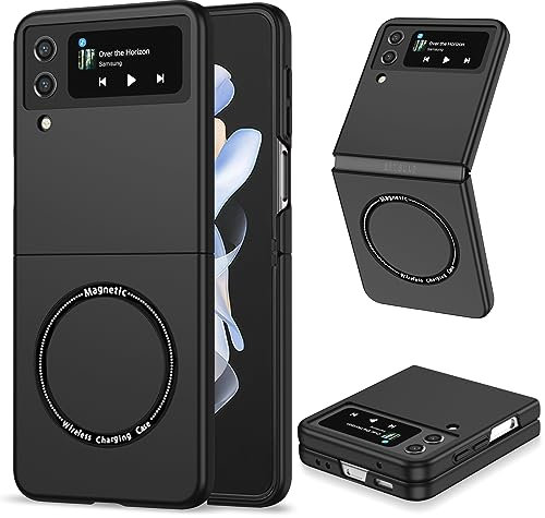 CasurvivePro Coque magnétique pour Samsung Galaxy Z Flip4 5G, compatible avec MagSafe, mate, fine, résistante aux chocs pour Samsung Galaxy Z Flip 4 5G, noir