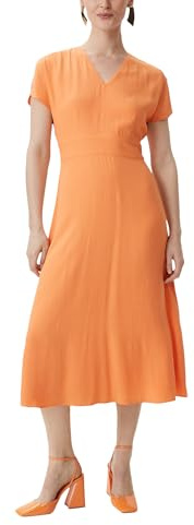 Comma Midi-Kleid aus Satin
