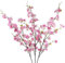 CISDUEO Künstliche Kirschblüten, Seide, Pfirsichblumen, Großpackung, Pflaumenblüten mit Blättern, Kirschblütenzweigen, Vasen-Arrangements für Frühling, Hochzeit, Innen- und Außenbereich, DIY,