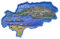 3D-Kühlschrankmagnet Ibiza Spanien, Reise-Souvenir, Kühlschrankdekoration, Kunstharz, handbemalt, Bastel-Kollektion