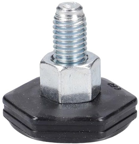 easyPART passend für Haier 49049758 Gerätefuß 0020300170G für Waschmaschine | Wäscheautomat, Standfuß, Höhenverstellbar, Schwarz, 4 Stück, Frontlader, Kompatibel mit Candy, Hoover, Rosieres, Zerowatt