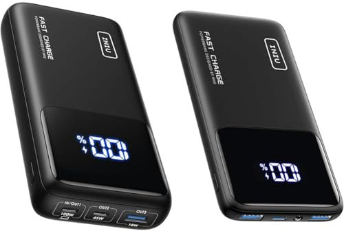 INIU Batterie Externe, 25000mAh 100W Power Bank Charge Rapide, Batterie Externe USB & Batterie Externe, 22.5W 10000mAh Power Bank, Batterie Portable USB C Input & Output PD3.0 QC4.0 Charge Rapide