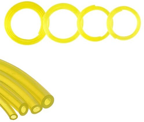 Lot de 4 Tuyau Durite d'Essence,Durite Essence,Tuyaux d'Essence,Tuyau Carburant,Pour Tronçonneuses,Soufflantes,Accessoires Pour Tondeuses À Gazon,1 M (diamètre 2.5 x 5mm,2 x 3.5mm,3 x 5mm,3 x 6mm)