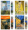 MISITU 4er-Pack Mini Puzzles mit 150 Teilen für Erwachsene Kunst Ölgemälde Puzzle Reisepuzzle als Heimdekoration