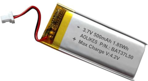 XINLANTECH Batterie de rechange 3,7 V 500 mAh pour casque Bluetooth Cardo Scala Rider Q1 Q3 Schuberth Rider Q3 BAT00003