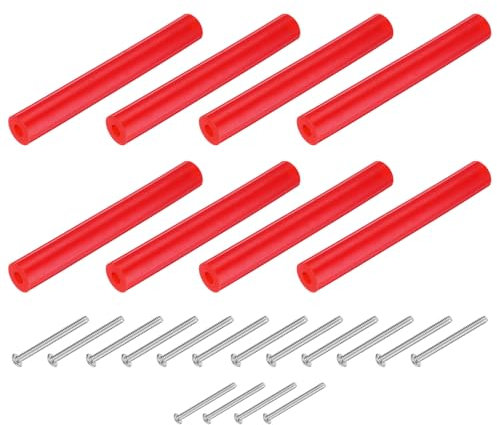 QUARKZMAN 24 Pcs Prise électrique Entretoises Rallonge Kit Inclut 8 Pcs 76mm Interrupteur Réceptacle Vis Entretoises et 16 Pcs 1-1/2 pouce 6-32 Filetage Tête plate Longue Douille Vis