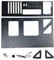 LXJLXD Mining Rig Frame GPU Aluminium Open Miner Mining Computer Frame Rig Case für Währungsbergbau