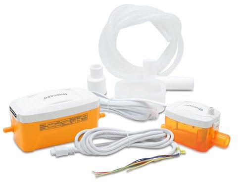 DOJA Barcelona Mini Pompe À Condensats 24 L/H Silencieux Economie D'Energie - Pompe De Relevage Clim Eprouvée Pour Évacuation - Pompe À Condensat Automatique Optimise Pour Air Conditionné Moderne