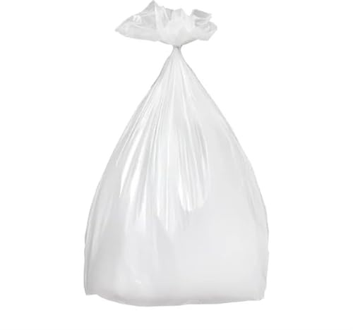 Jantex Heavy Duty Polyethylene Bin Bags 45Ltr, Clear Pack of 100, 45 Ltr | Puncture-resistant construction prevents leaks and tears, with a transparent finish for fast, easy content identification.