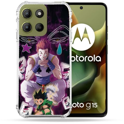 Cokitec Robuste Schutzhülle für Motorola G15 Manga Hunter X Hunter Hisoka