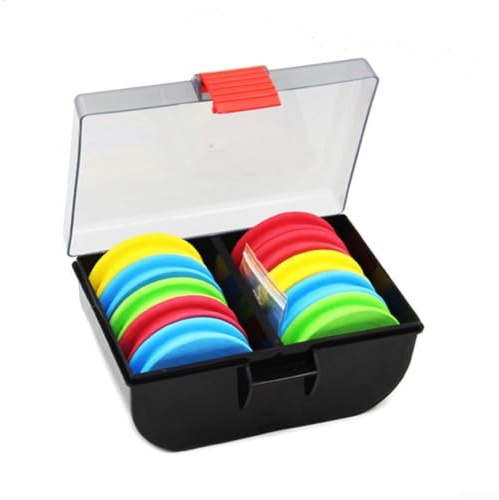 YJDOORPLAY 20pcs EVA Rig Winders with Storage Box and Pins for Fishing Rig System Accessories Managing and Zig Rigs Lines Smoothly
