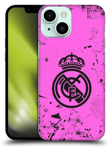 Head Case Designs sous Licence Officielle Real Madrid CF Rose Urbain Coque Dure pour l'arrière Compatible avec Apple iPhone 13 Mini