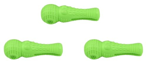 ISTOVO 3X Dog Toy Gnawing Simulation Crocodile Molar Stick Dog Toothbrush Vocal Teeth Cleaning Green