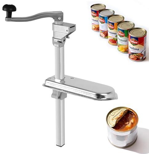 Apriscatole da Tavolo, Apriscatole Manuale Professionale per Catering Apricoperchi in Lega di Alluminio Apribarattoli da Tavolo Accessorio Apriscatole per Catering