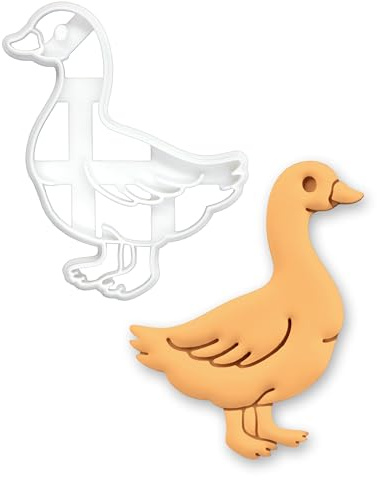 BAKERLOGY Gans-Ausstechform – Ländliches Bauernhof-Tierdesign für Oster- & Frühlingsgebäck