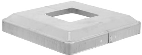 KALLORY Square Post Base Cover 3x3 Inch Inner Diameter, Split Deck Post Skirt Decorative Trim for Wood and Metal Railings, Fence Column Wrap Base Plate for Outdoor Decking