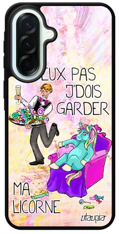 Custodia in silicone j'peux Pas j'j'j'j'j'j'j'peux fille TPU dessin comique je Case violet phone pour Samsung Galaxy