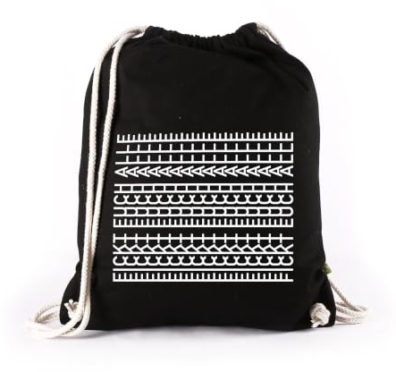 Lustapotheke® Turnbeutel mit versteckter Botschaft als lustiges Geschenk für Freunde & Kollegen - Statement Sportbeutel aus Baumwolle - Beutel Tasche mit Spruch als Geschenkidee (F*ckt euch alle)