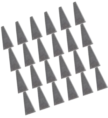 TOYANDONA 30pezzi Cunei Triangolari per Manico Martello e Scure in Metallo per Installazione e Rafforzamento Adatti per Lavori Agricoli e Abbattimento Alberi