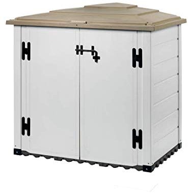 Tuscany Evo V50.08.004 Garden shed, Beige, 131 x 88 x 133 cm Mülltonnenbox Evo 100