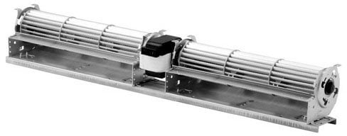 Easyricambi Motore Ventola tangenziale Doppia 2 x 270mm 645mm stufe a Pellet - EMMEVI FERGAS 120102