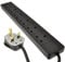 kenable 6 Gang Way UK Trailing Socket Mains Power Extension Lead Black 0.5m [0.5 metres]