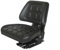 Traktorsitz Schleppersitz ECO – Gefederter Sitz, 5-fache Neigungsverstellung, Kunstleder, Gewichtseinstellung 50-120 kg, Gasdämpfer, Längsverstellung 160 mm, Federweg 80 mm