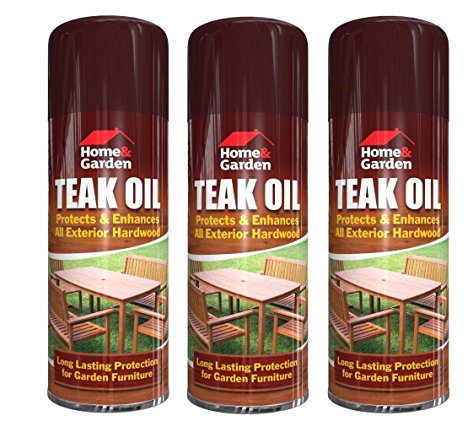 Teak Oil Spray Indoor Outdoor Garden Furniture Decking Hardwood/Softwood Protection Care 400ml New Wilsons Direct (3)