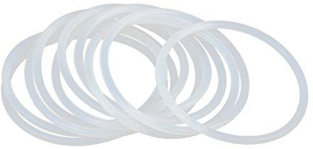 X AUTOHAUX Silicone O-Rings, 60mm OD 53.8mm ID 3.1mm Width VMQ Seal Gasket for Compressor Valves Pipe Repair, White, Pack of 10