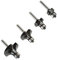 LUMBER JACK 4 Piece Round Over Router Bits 1/4 Shank, Roundover Beading Router Bit Set, Tungsten Carbide, Corner Rounding Edge-Forming, Round Over Edging (1/4, 3/8, 1/8,1/2)