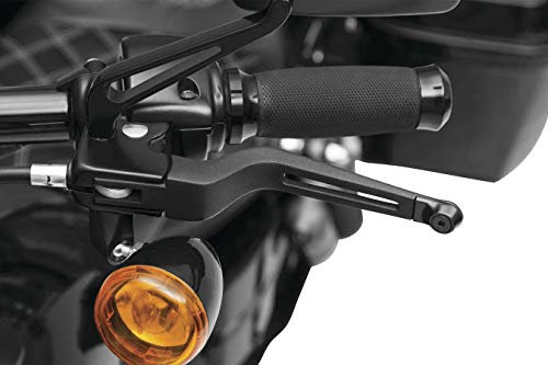 Kuryakyn 6682 Motorcycle Handlebar Accessory: Dillinger Clutch and Brake Trigger Levers for 1996-2017 Harley-Davidson Motorcycles with Cable Clutch, Satin Black, 1 Pair